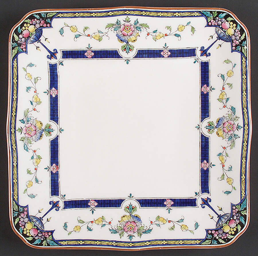 Orlando 9" Square Cake Plate by Royal Worcester-1