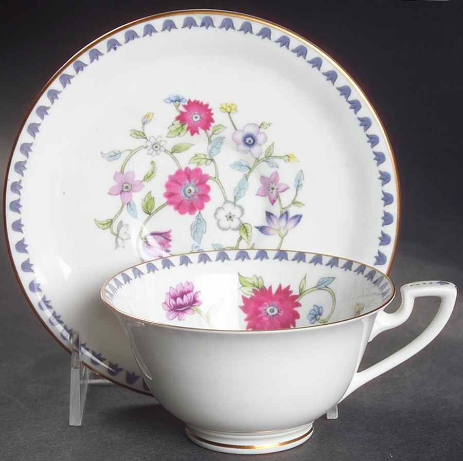 Patricia Footed Cup & Saucer Set by Royal Worcester-1