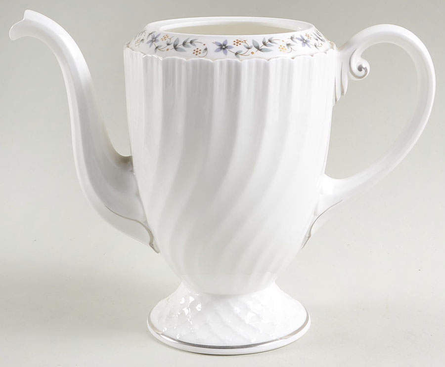Petite Fleur (Swirl) Coffee Pot No Lid by Royal Worcester-1