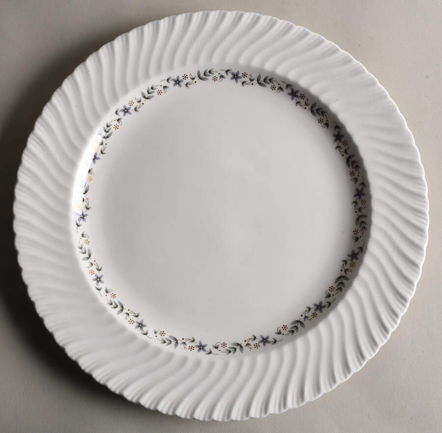 Petite Fleur (Swirl) 12" Chop Plate (Round Platter) by Royal Worcester-1