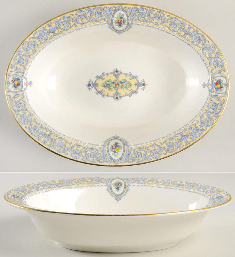 Portia (Z1407-1) 10" Oval Vegetable Bowl by Royal Worcester-1
