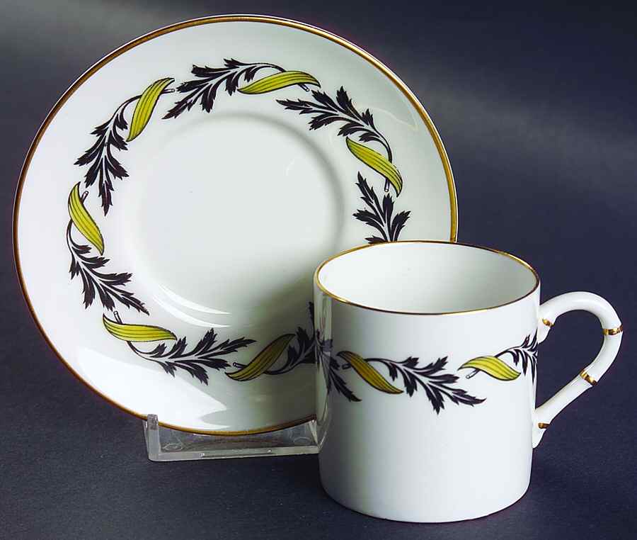 Princess Ann Flat Demitasse Cup & Saucer Set by Royal Worcester-1
