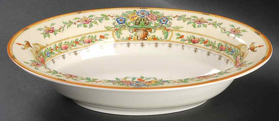 Riviera 9" Oval Vegetable Bowl by Royal Worcester-1