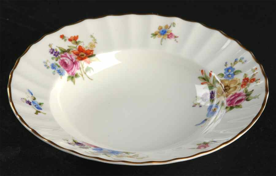 Roanoke Cream Rim Fruit/Dessert (Sauce) Bowl by Royal Worcester-1