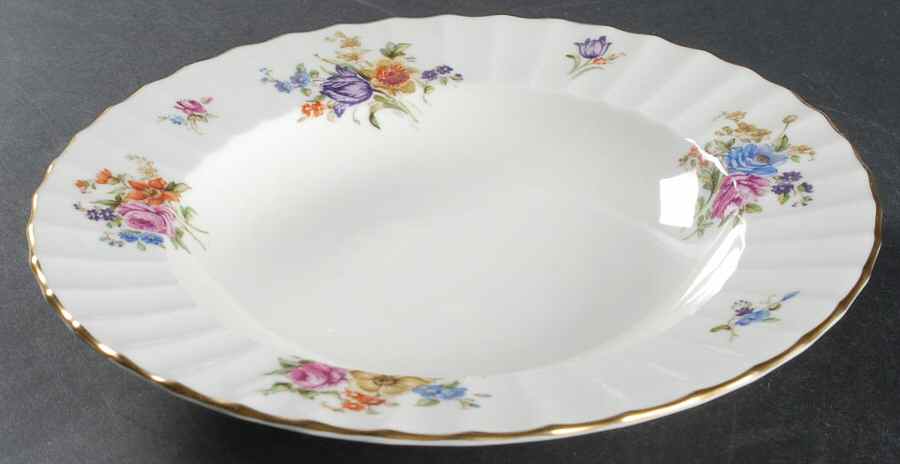 Roanoke Cream Rim Soup Bowl by Royal Worcester-1