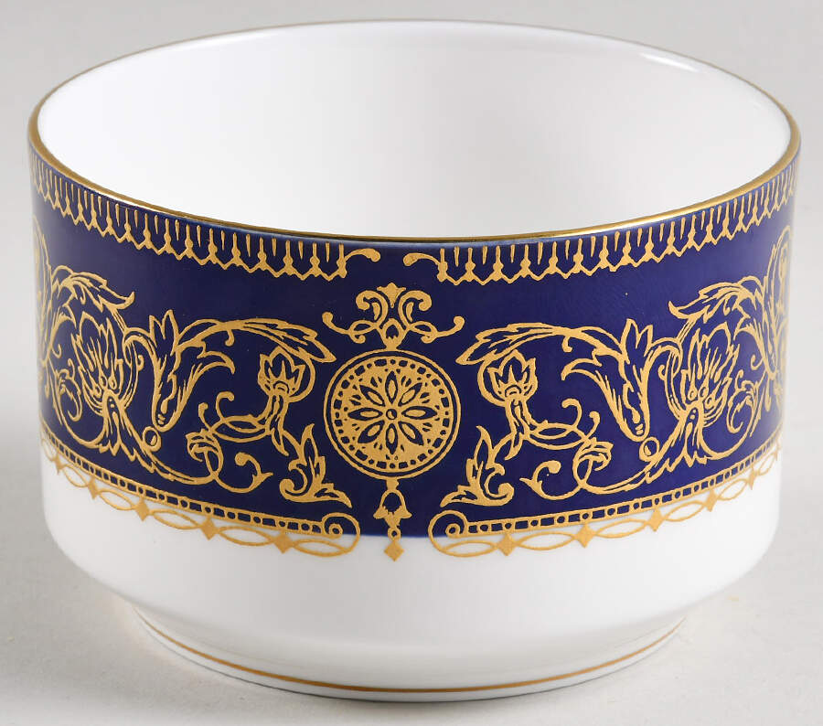 Sandringham Cobalt Blue Sugar Bowl No Lid by Royal Worcester-1
