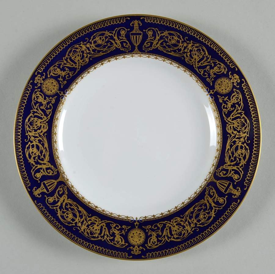 Sandringham Cobalt Blue Dessert/Pie Plate by Royal Worcester-1