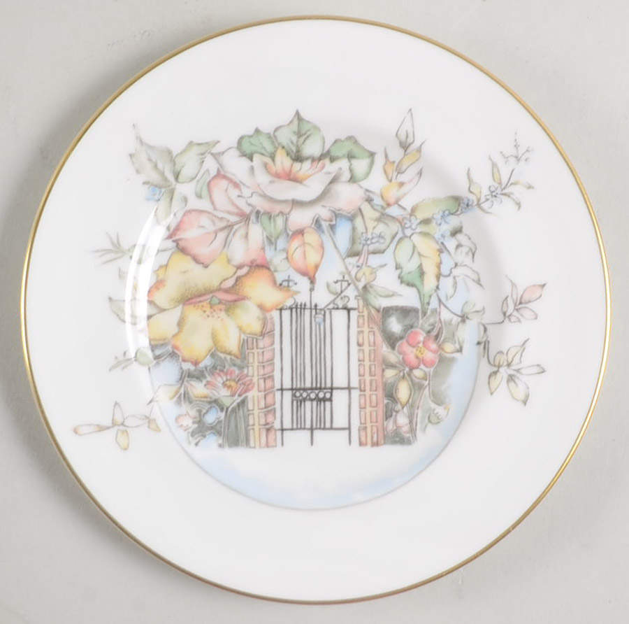 Secret Garden Bread & Butter Plate by Royal Worcester-1