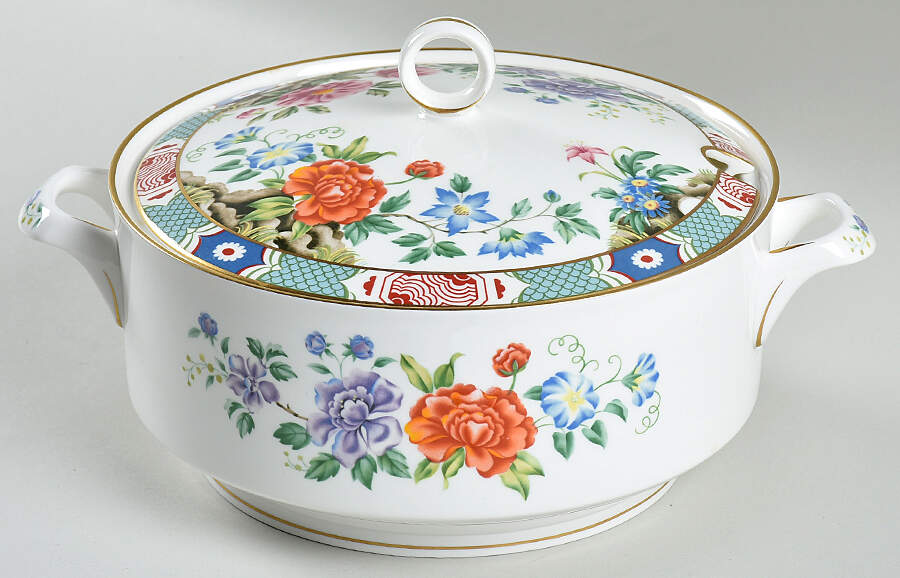 Shantung Tureen &  Lid by Royal Worcester-1