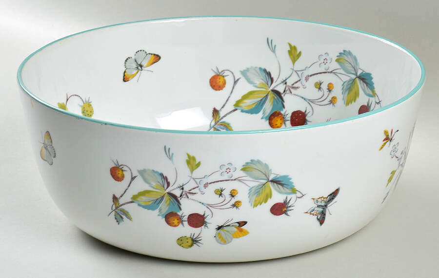 Strawberry Fair (Oven To Table, Bluetrim) 11" Large Salad Serving Bowl by Royal Worcester-1