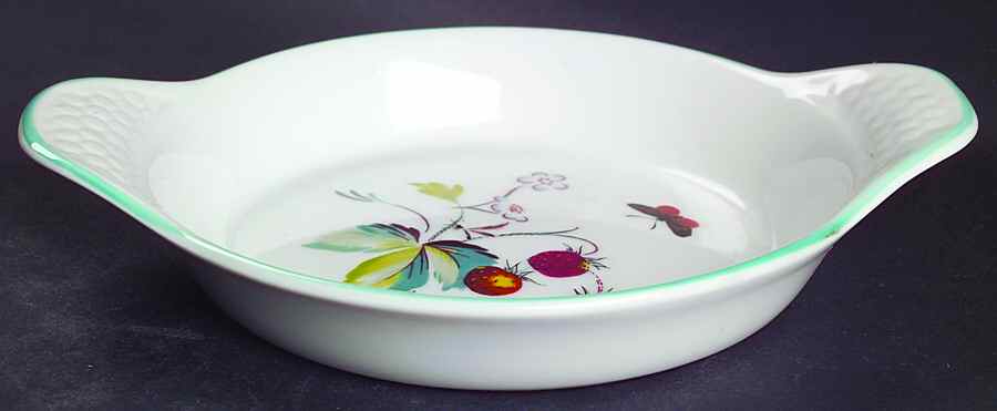 Strawberry Fair (Oven To Table, Bluetrim) Individual Augratin by Royal Worcester-1