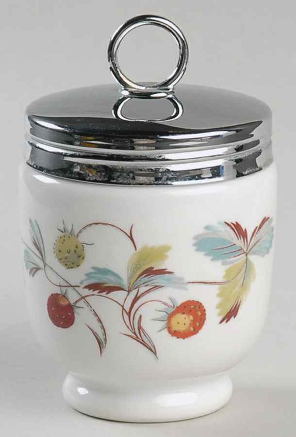 Strawberry Fair (Oven To Table, Bluetrim) King Size Egg Coddler & Lid by Royal Worcester-1