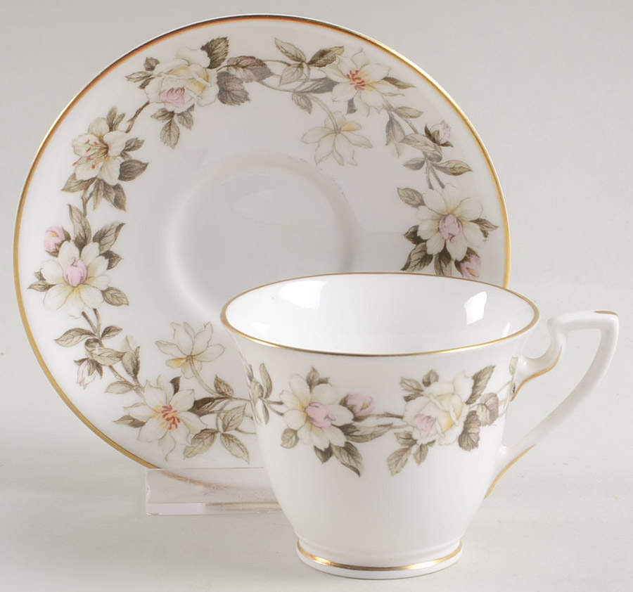 Torquay Footed Demitasse Cup & Saucer Set by Royal Worcester-1
