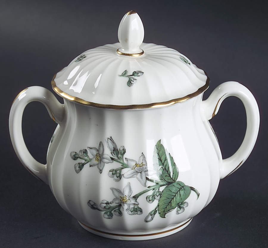 Valencia Sugar Bowl & Lid by Royal Worcester-1