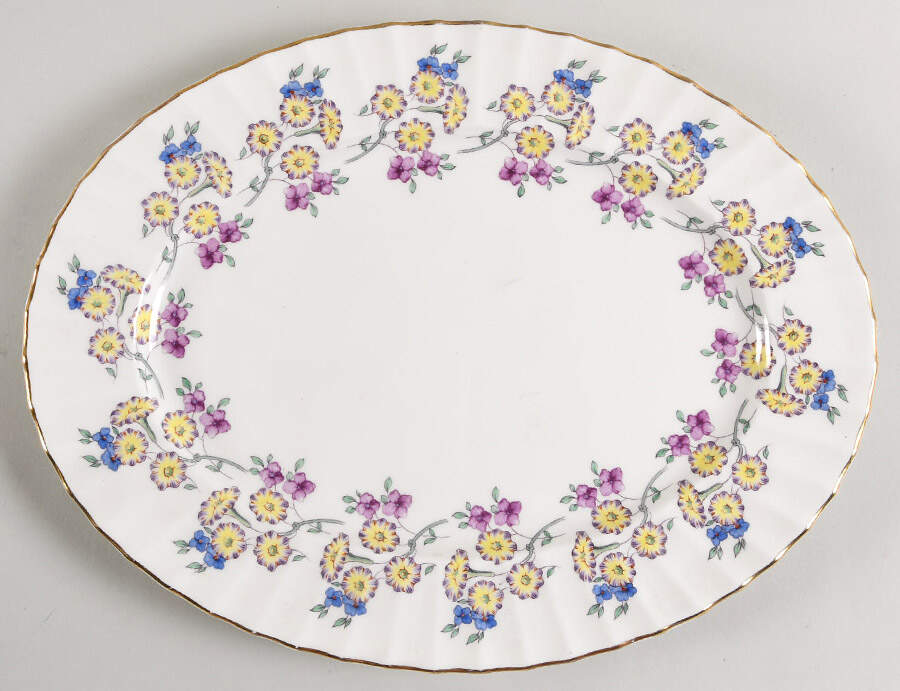 Valentine 13" Oval Serving Platter by Royal Worcester-1