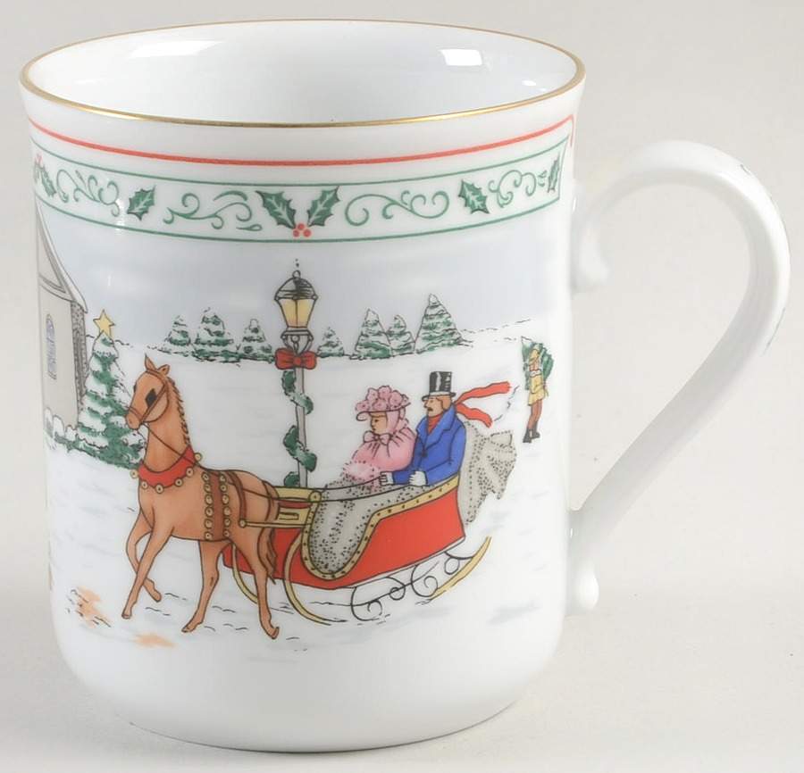 Village Christmas Mug by Royal Worcester-1