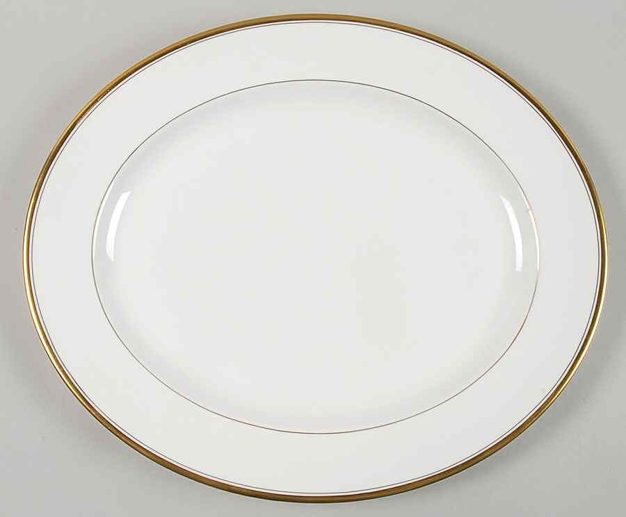 Viceroy (Gold Trim) 15" Oval Serving Platter by Royal Worcester-1