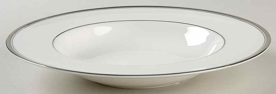Viceroy (Platinum Trim) Large Rim Soup Bowl by Royal Worcester-1