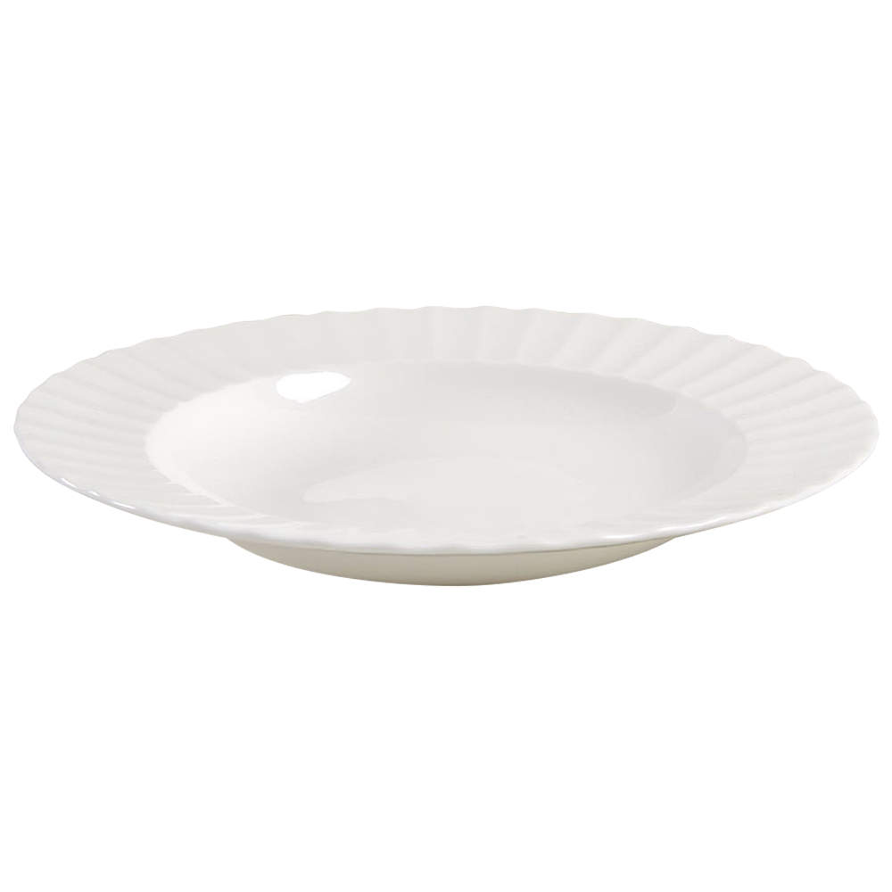 Warmstry White Large Rim Soup Bowl by Royal Worcester-1