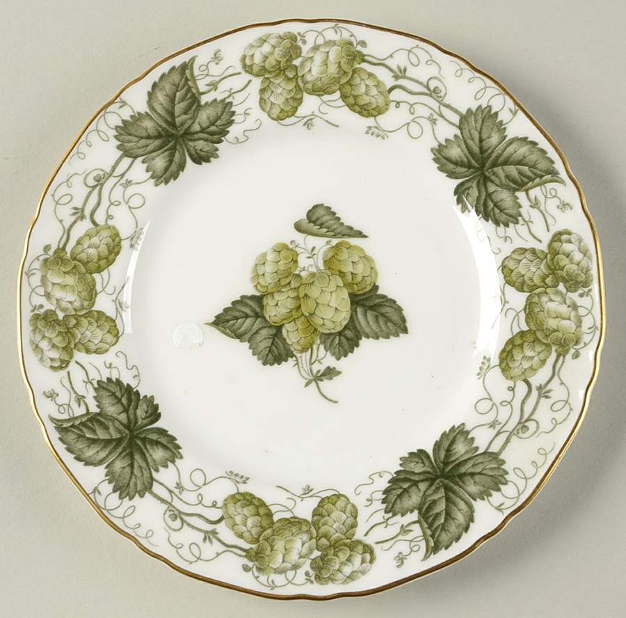 The Worcester Hop Bread & Butter Plate by Royal Worcester-1