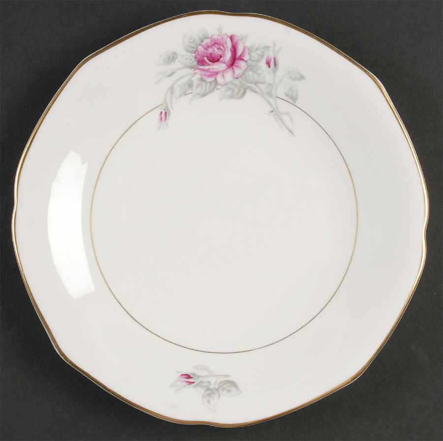 Worcester Rose (Dark Pink Rose) Cake Plate by Royal Worcester-1