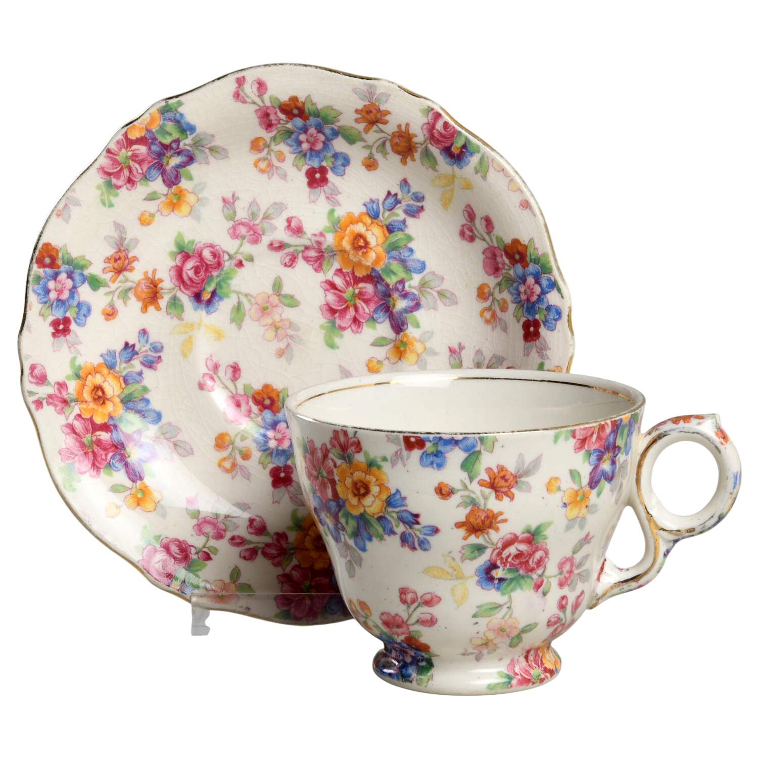 Cotswold Footed Cup & Saucer Set by Royal Winton-1