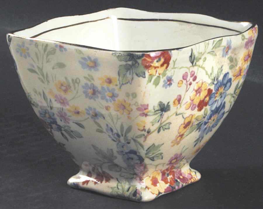 Floral Feast Ascot Straight Open Sugar Bowl by Royal Winton-1