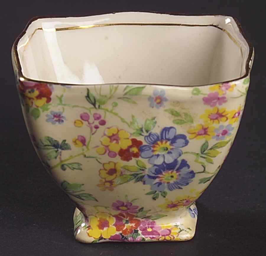 Floral Feast Stacking Mini Open Sugar Bowl by Royal Winton-1