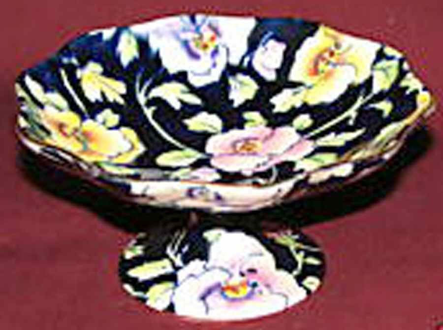 May Festival Cobalt Blue Lily Comport by Royal Winton-1