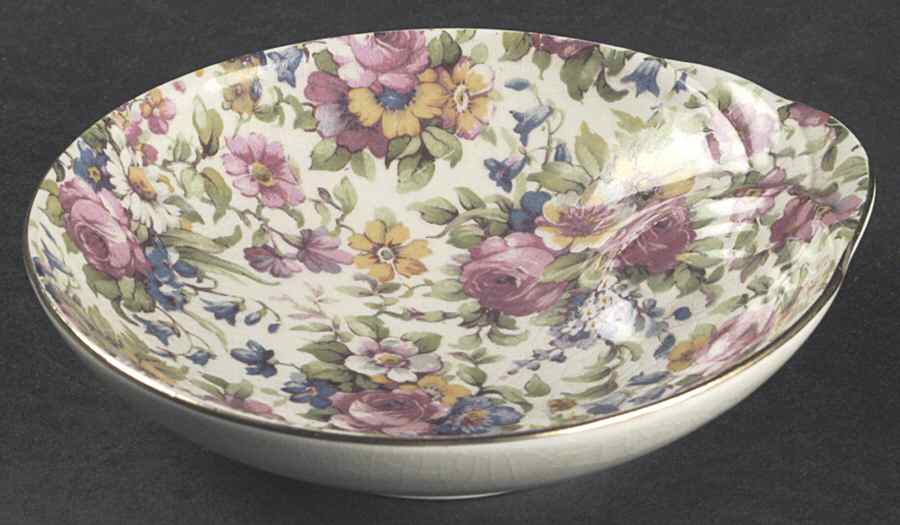 Summertime (Pre 1960, Cream Background, Gold Trim) Bon Bon by Royal Winton-1