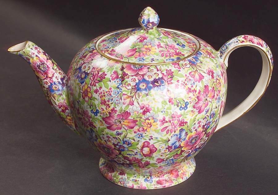 Sunshine 4 Cup Albans Teapot & Lid by Royal Winton-1