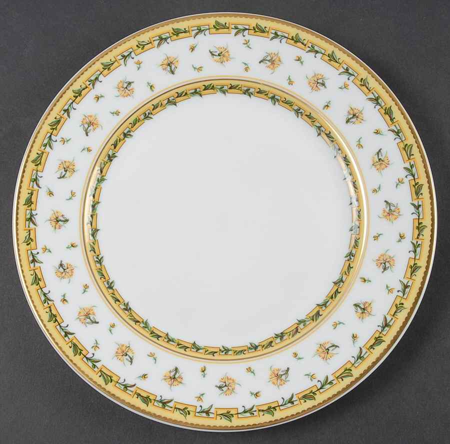Bougainville Yellow Dessert Luncheon Plate by Raynaud-1