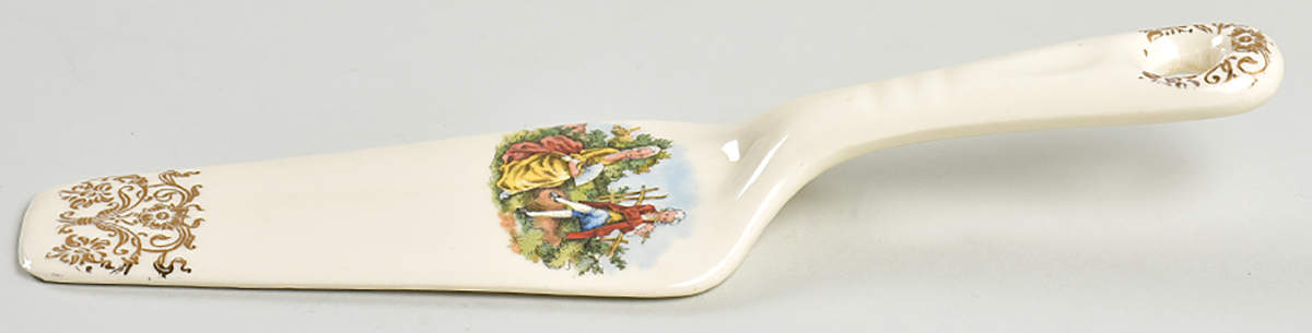 French Garden Solid Ceramic Pie/Cake Server by Royal (USA)-1