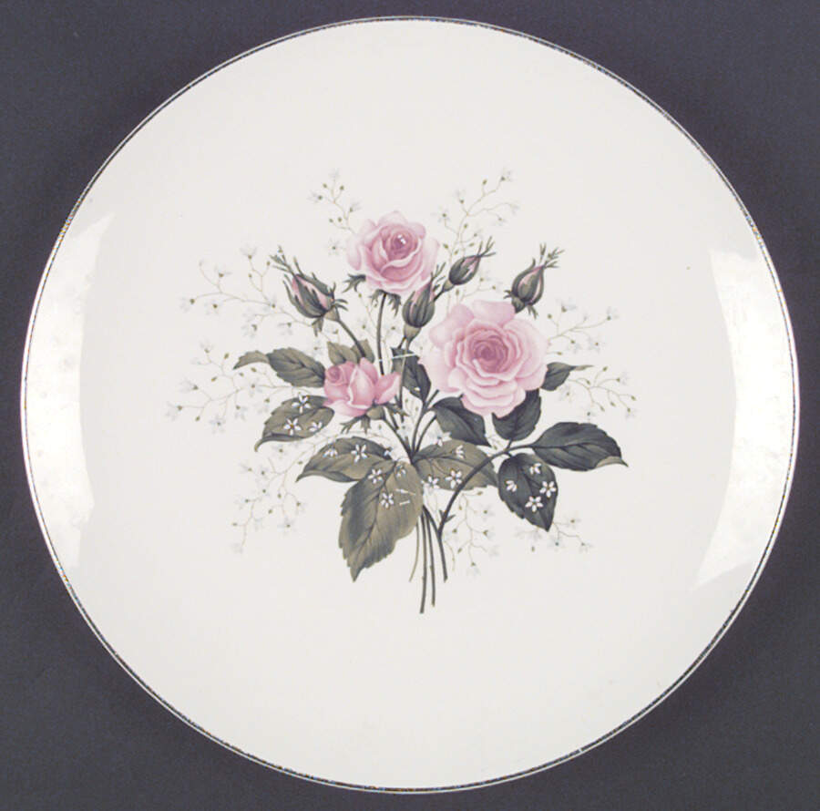 Queen's Rose Dinner Plate by Royal (USA)-1