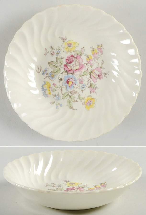 Romance (Floral Center) Fruit/Dessert (Sauce) Bowl by Royal (USA)-1