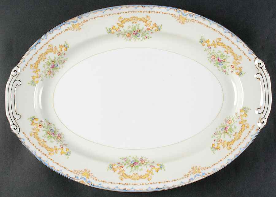 Batavia (Japan) 16" Oval Serving Platter by Royal York (Japan)-1
