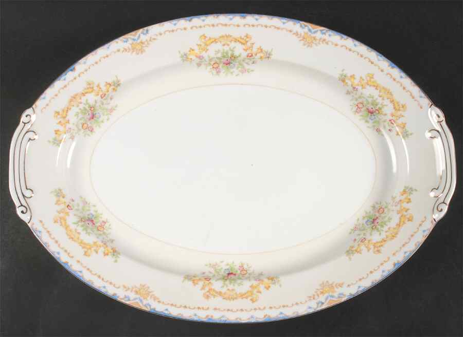Batavia (Japan) 15" Oval Serving Platter by Royal York (Japan)-1
