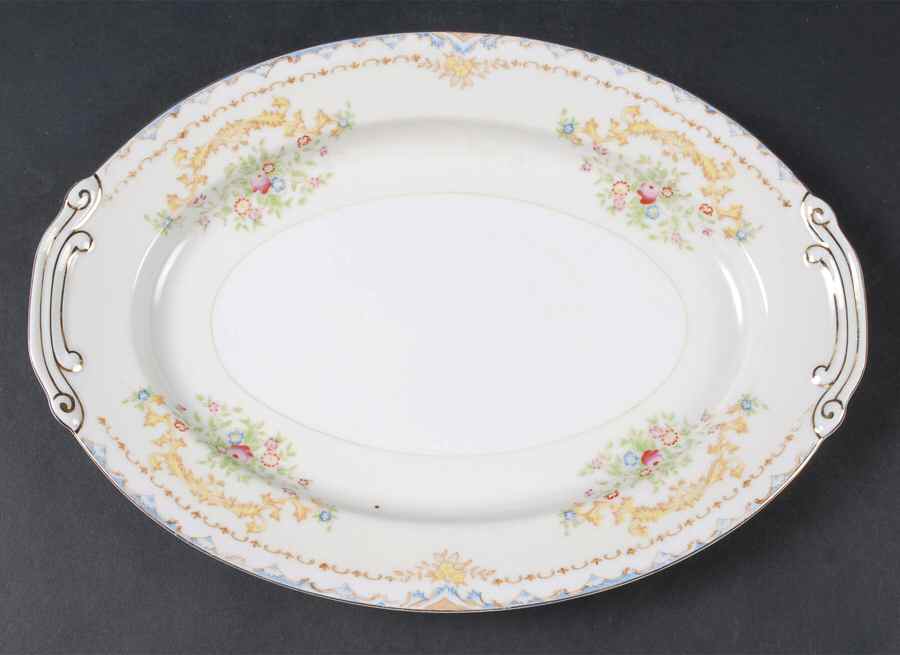 Batavia (Japan) 12" Oval Serving Platter by Royal York (Japan)-1