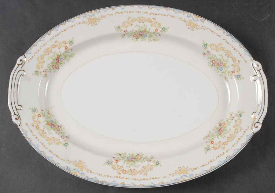 Batavia (Japan) 13" Oval Serving Platter by Royal York (Japan)-1
