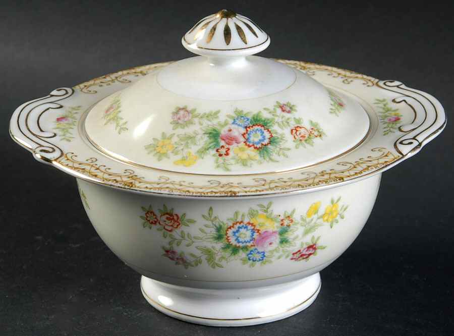 Milford Sugar Bowl & Lid by Royal York (Japan)-1