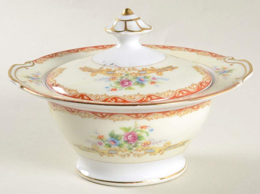 RYO1 (Japan) Sugar Bowl & Lid by Royal York (Japan)-1
