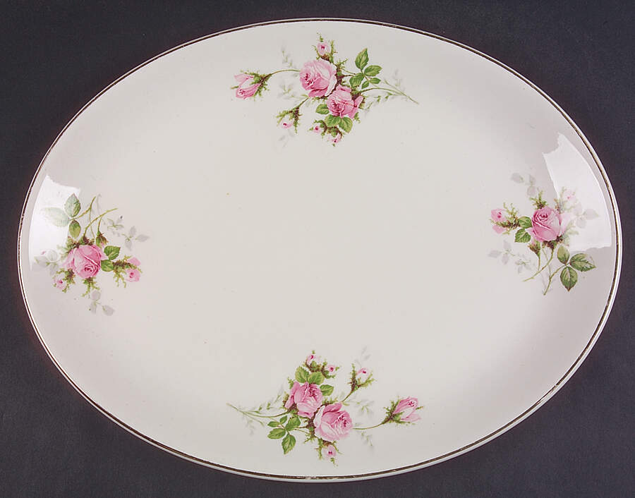 RYW1 13" Oval Serving Platter by Royal Wilton-1
