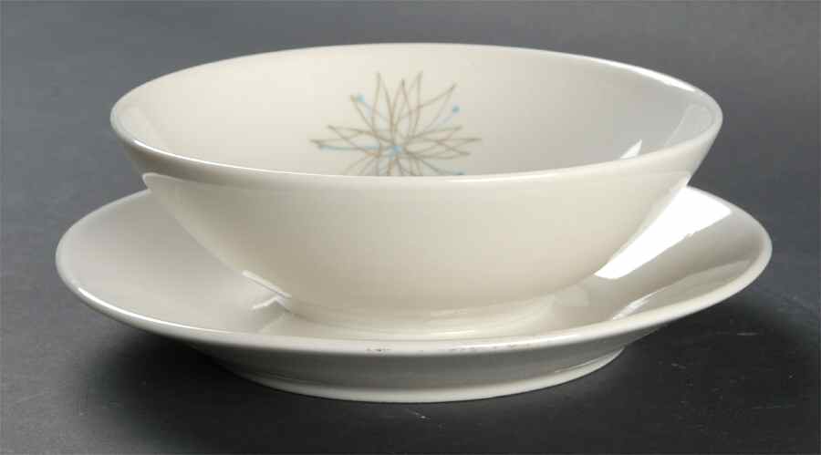 Sea Flower Gravy Boat with Attached Underplate by Rice Islands-1