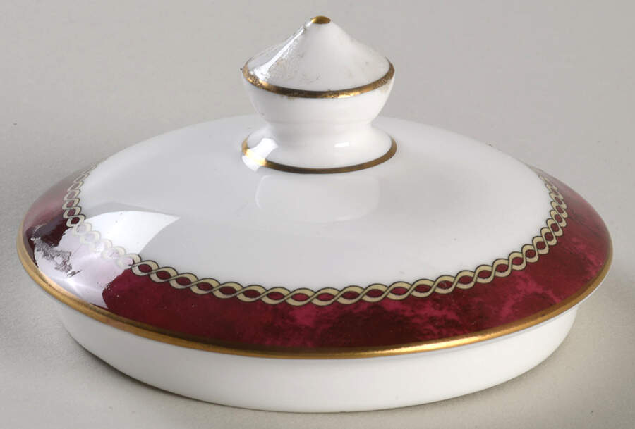 Medici Ruby Lid for Sugar Bowl by Royal Worcester-1