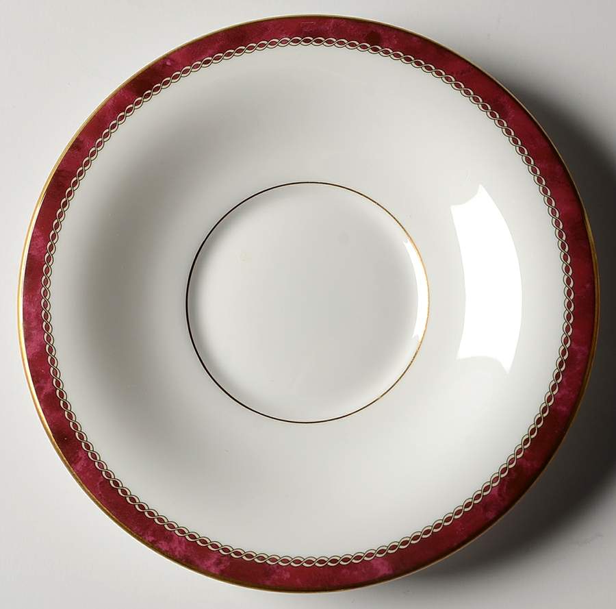Medici Ruby Saucer for Cream Soup Bowl by Royal Worcester-1