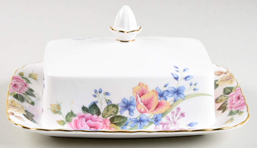 Beatrice Rectangular Covered Butter by Royal Albert-1