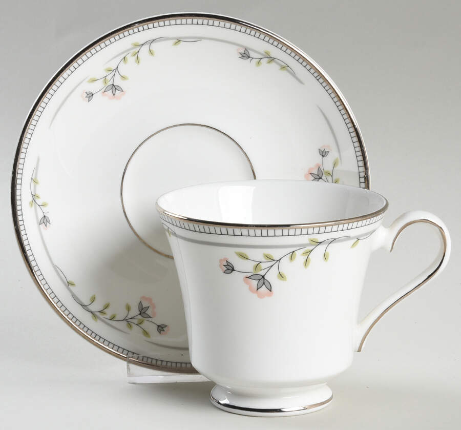 Camille Footed Cup & Saucer Set by Royal Grafton-1