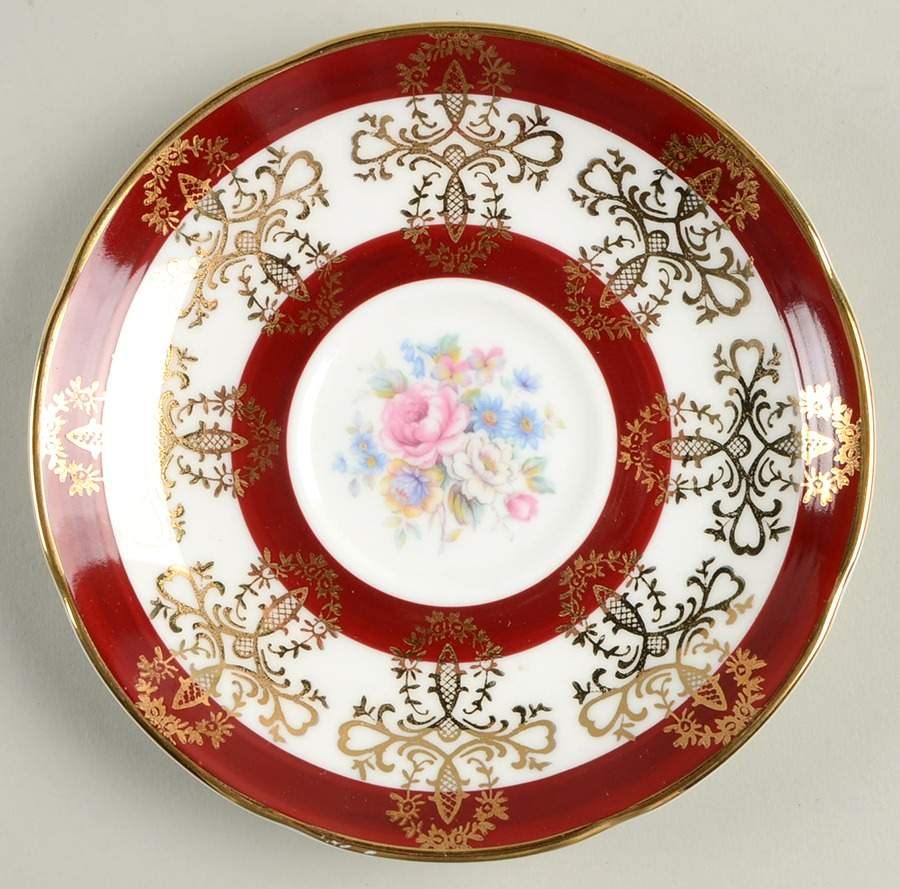 RGR22R (Red Bands) Saucer by Royal Grafton-1