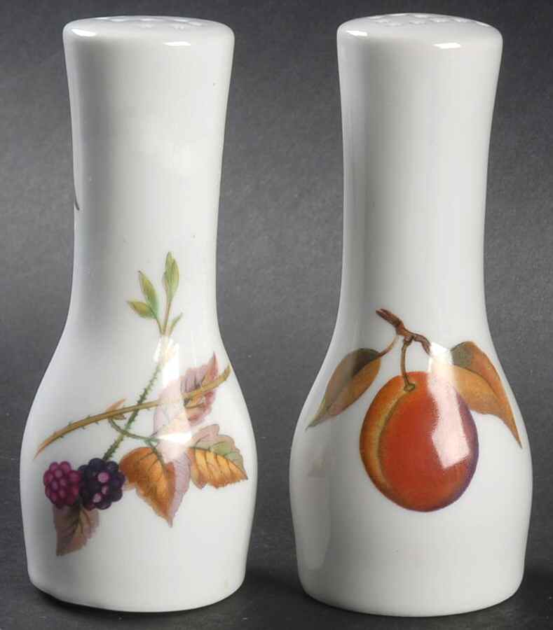 Evesham 'M' Salt & Pepper Set by Royal Worcester-1