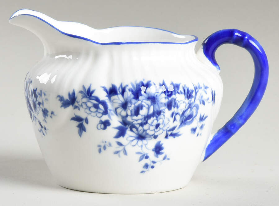 Petite Blue Mini Creamer by Royal York (England)-1